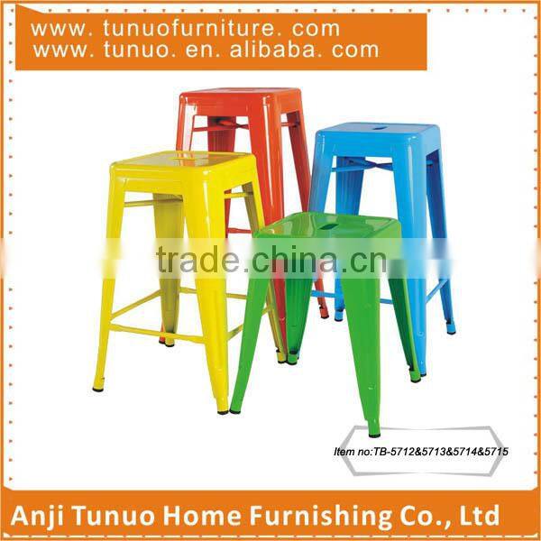 Stackable metal stool,High set,For home/pub/snack shops,Stackable,TB-5712&5713&5714&5715