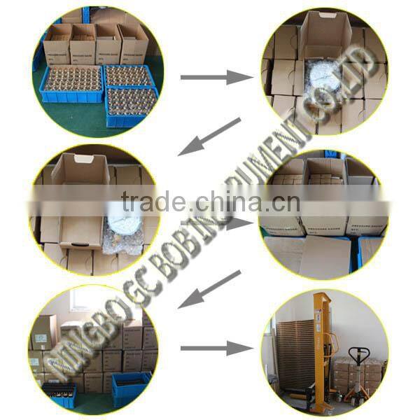 High quality back mount 25mm fire extinguisher pressure manometer