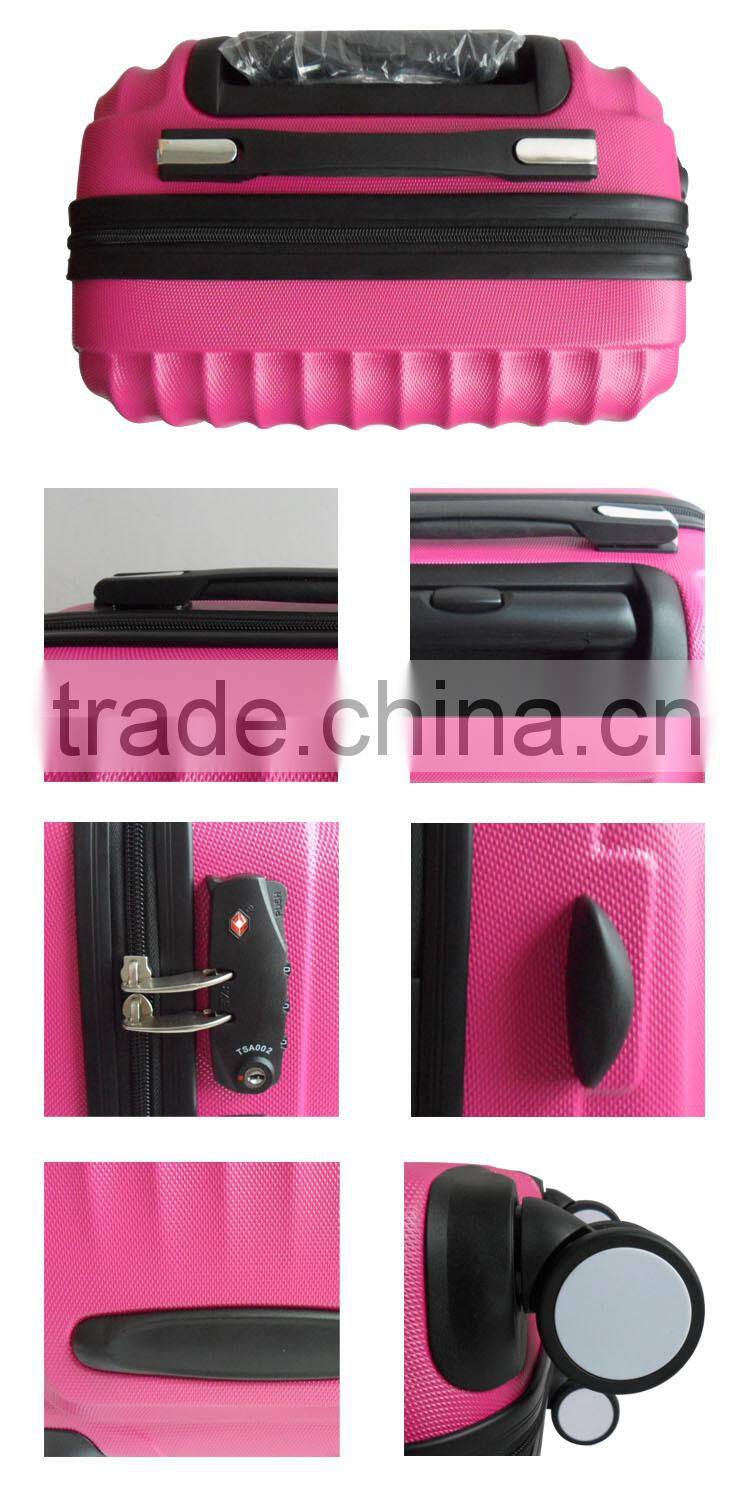 China supplier 2014 HOT SALE ABS Hard plastic Luggage