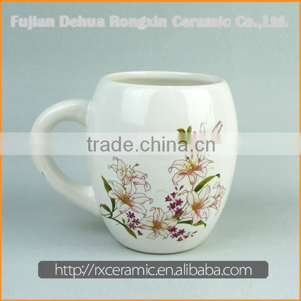 2015 New Design Good Quality Top Sale white color ceramic teapot