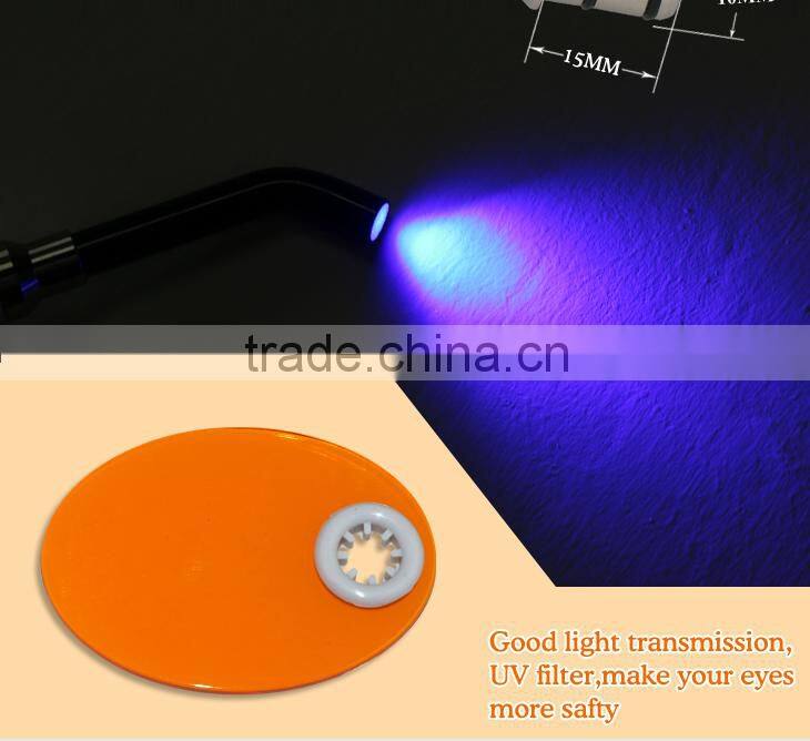 1400mw/cm2 plastic plexiglas glass colorful led curing light