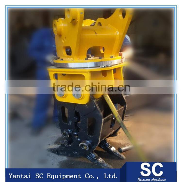 High Quality SC03 Hydraulic Excavator Rotating Grapple/wood grab/timber grapple