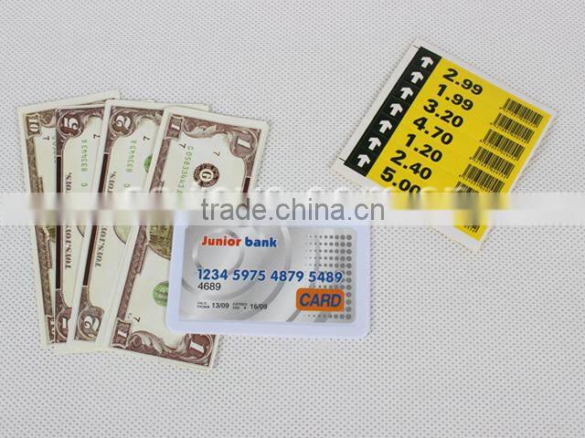 Children plastic shopping set toy with cash register