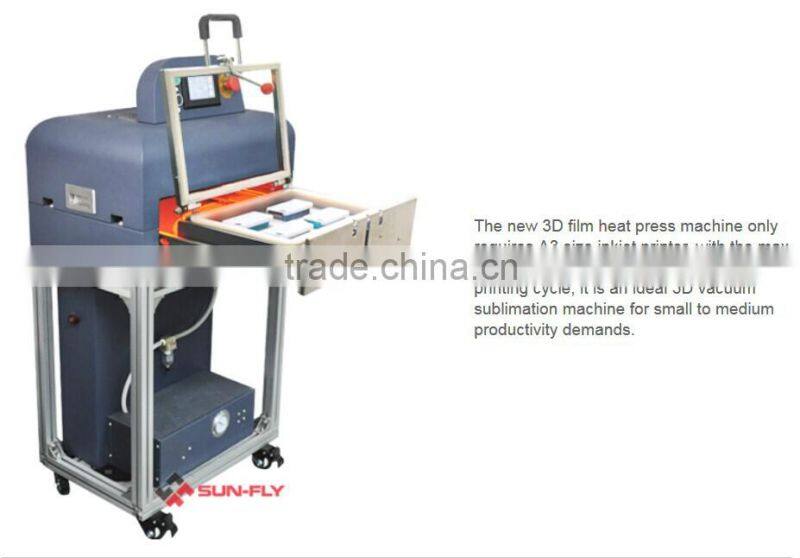 3D vacuum film heat press machine /3D heat transfer machine/3D film sublimation machine