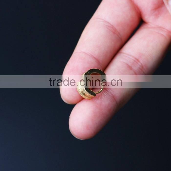 Gold Plated Stainless Steel Cartilage Self Piercing Hoop Earrings