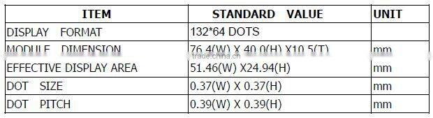 132x64 graphic lcd display STN lcd transparent lcd display