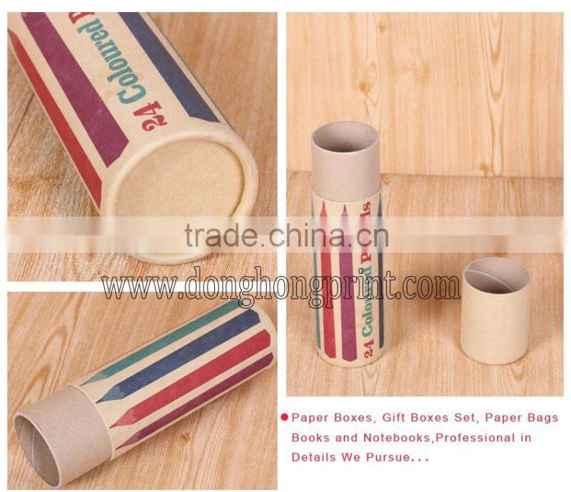 Recyclable kraft paper cardboard tube packaging