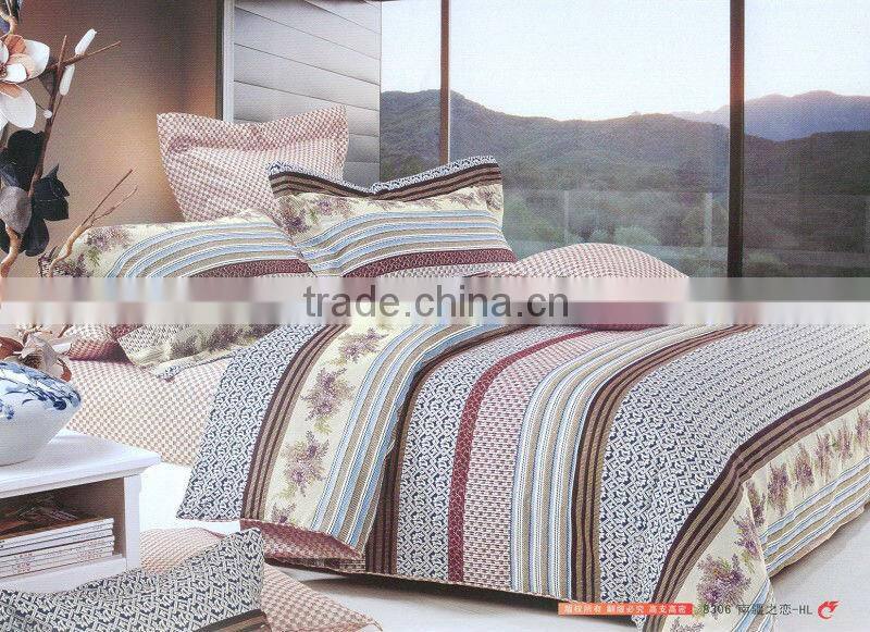 cotton bed,100% cotton fashion design luxury bedsheet set duvet cover