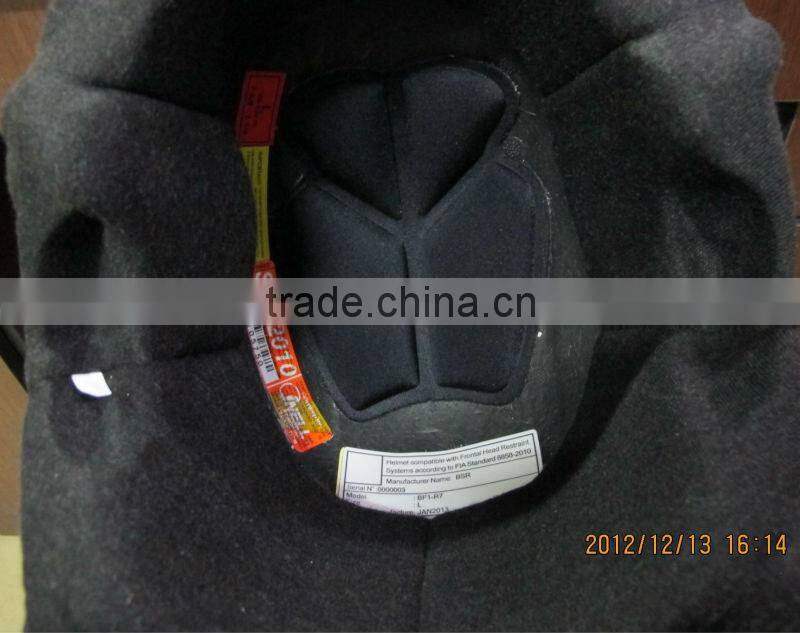 Automobile Accessories Carbon Helmet with FIA8858-2010 and SNELL SAH2010 Standard