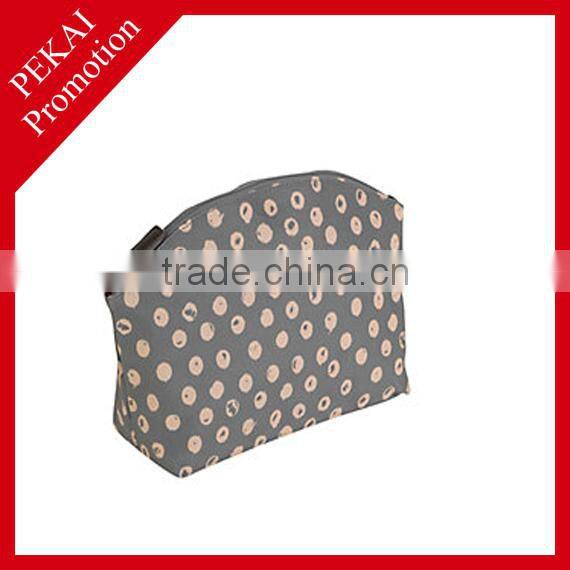 Colorful cosmetic bag with three compartments
