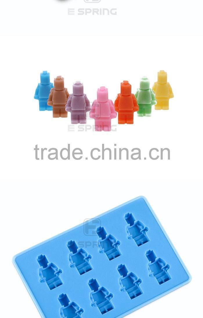 Square Toy Brick Shape Silicone Ice Cube & Robot Ice Tray Mould Cake Chocolate Mold