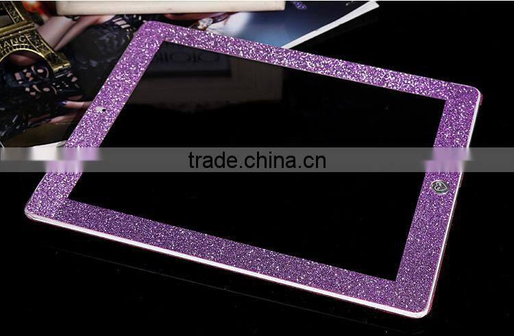 Super Slim Bling Bling Glitter Full Body Diamond Tablet Case For iPad Sticker Wrap Skin Decal