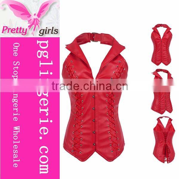 Wholesale Waist Corset XXXL Sexy Leather Corset Plus Size Overbust Corsets