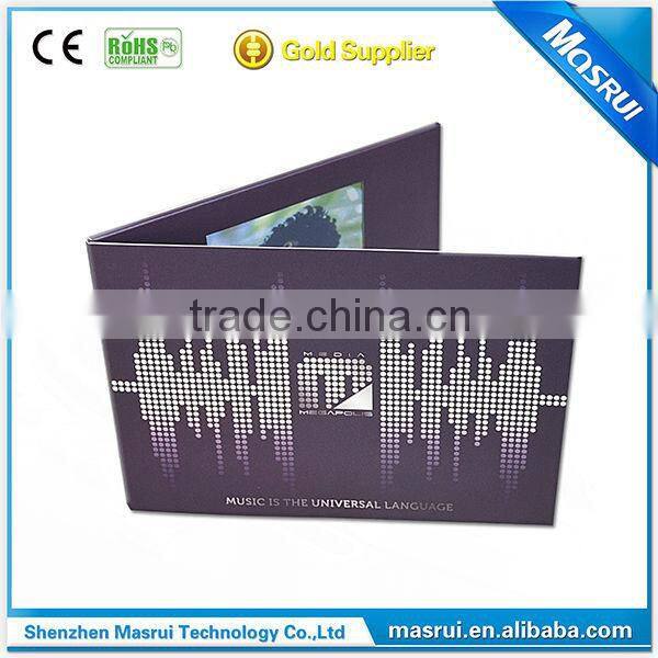 High Quality 4.3 " LCD Screen LCD TV Promotion Cards for your Business with High resolution