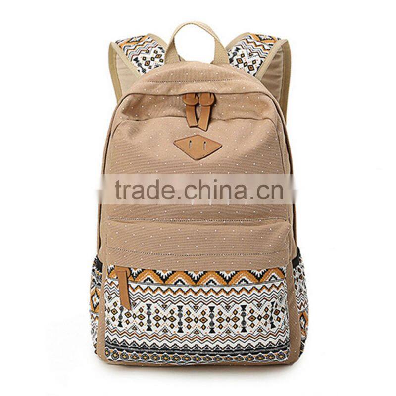 Women Girl Canvas Shoulder School Bag Handbag Bookbag Backpack Travel Rucksack