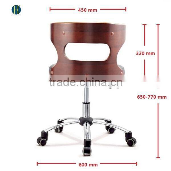 Promotional PU Leather Cushion Restaurant Chair/Revolving Dining Chair/Modern Design Restaurant Chair