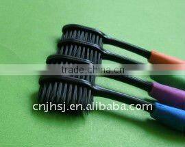 nano toothbrush for adult Black bristles Bamboo charcoal toothbrush