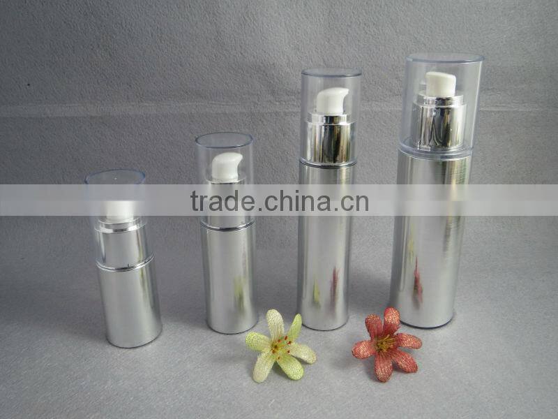 Plastic airless bottle and jars for cosmetic packaging