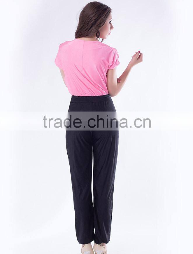 Latest design high quality sexy mature women jumpsuit 2014