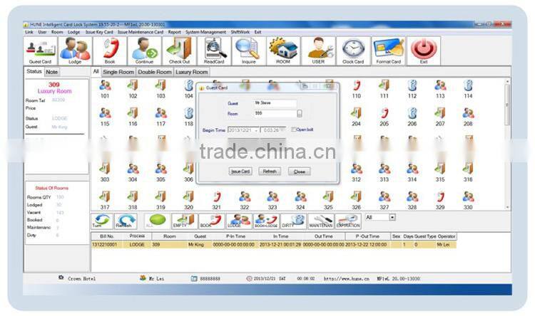 best price digital hotel card lock with keyless entry system