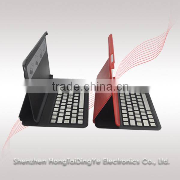360 degree rotated bluetooth keyboard with PU case for samsung galaxy tab 10.1 from bluetooth factory