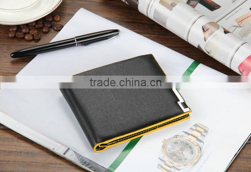 Online shooping high quality money clip leather mens wallet brand baellerry