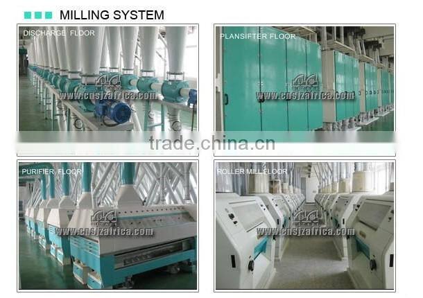 40-600T industrial Europe standard whole plant of corn flour milling machine whole plant