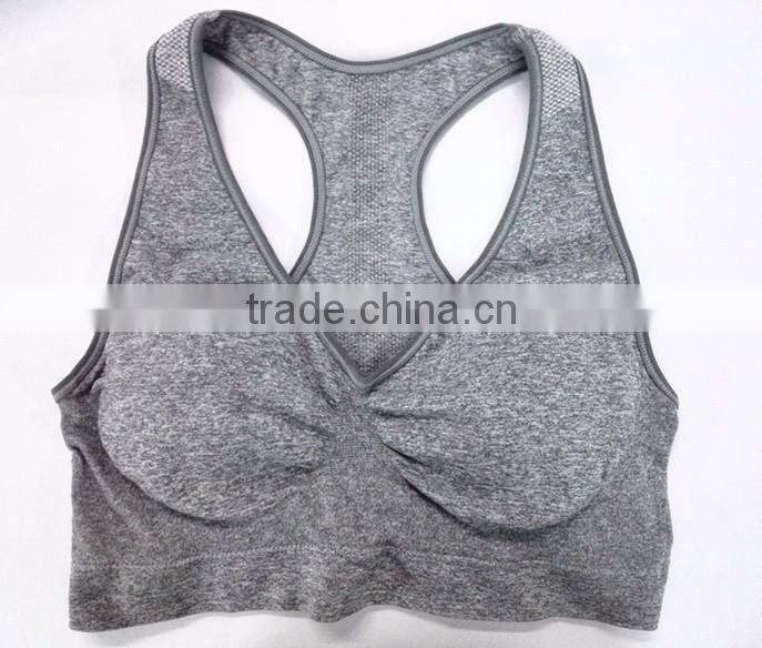 Shantou Womens Yoga Wear Girl Sport Wireless Seamless Running Top Vest Stretch Bras Various Colors Underwear