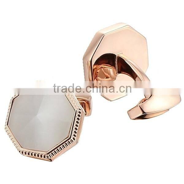 2016 Top Sale Novelty Stone Mens Cufflinks