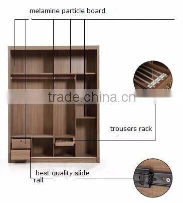 High glossy wardrobe for living room