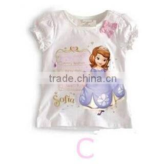 Elsa frozen t-shirt, hot sale summer girl t-shirt