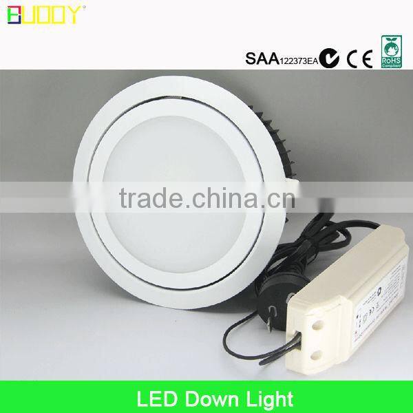 2015 HOT SALES dimmable Sharp 30w led downlight( Cutout: 140mm ) waterproof IP65