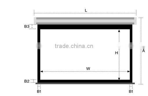 VICTORY Manual Wall mounted matte white screen