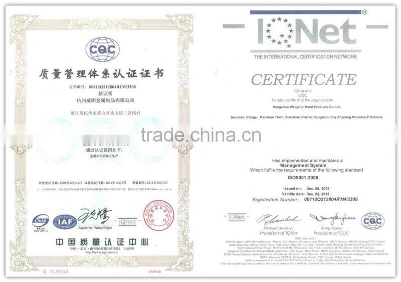 Steel decorative powder coating old fence