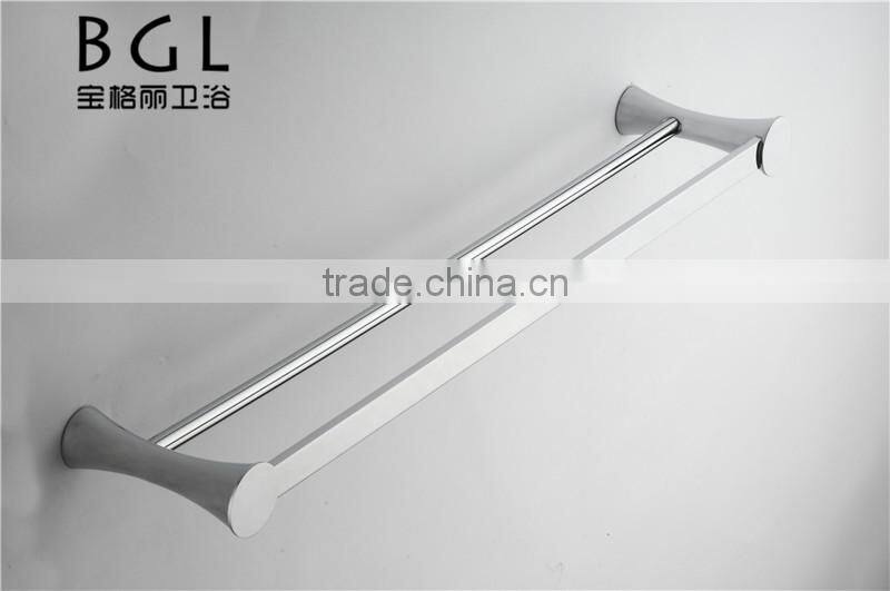 2015news hot sell 17125 BAOGELI bathroom accessories brass chrome double towel bar