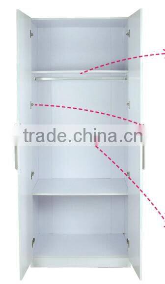 classic 1 door wall design wooden Wardrobe white