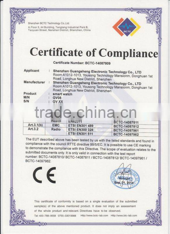 bluetooth android SIM card smart watch manufacturer