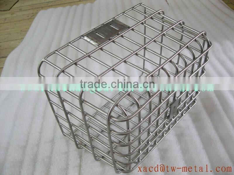 custom titanium bicycle basket bike front rack titanium bike luggage basket