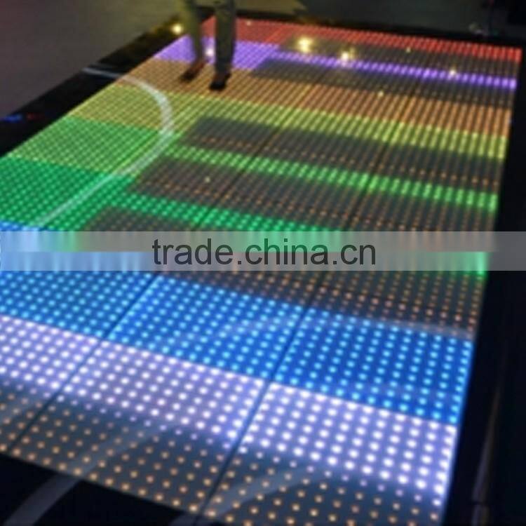 PC/Sub Control 144pcs SMD5050 3in1 RGB 12*12 Pixels Interactive 50*50cm LED Dance Floor