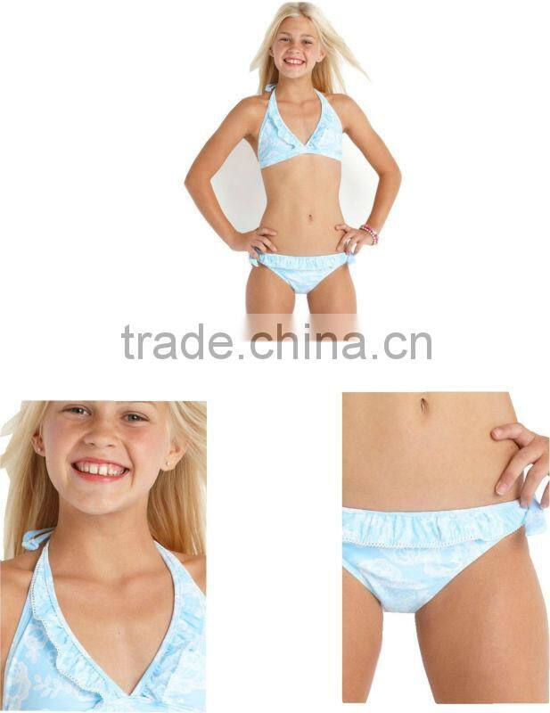 Halterneck sexy teen bikini