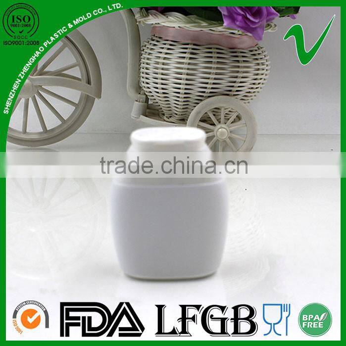 flat hot sale food grade HDPE 40ml bottle with flip top cap