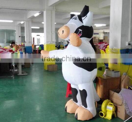 Hola inflatable mascot costume/inflatable cow costume/mascot costume