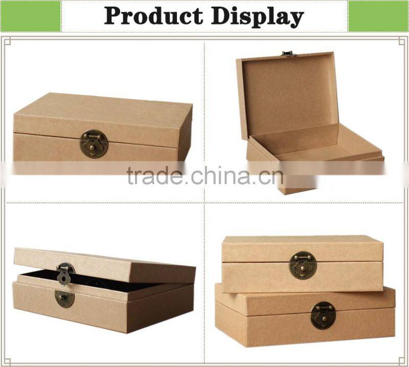 High quality new design luxury brown kraft paper packaging boxes