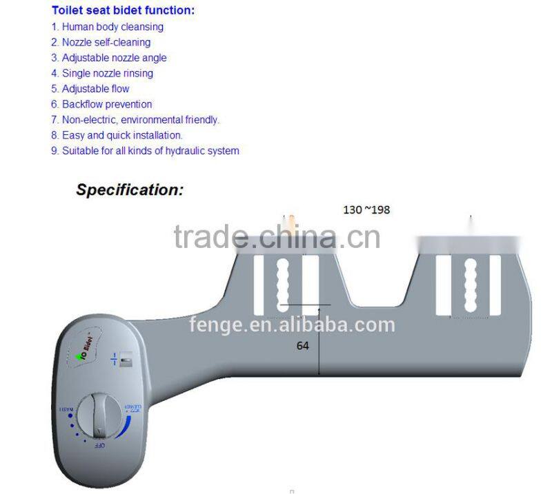 Fenge-Portable Toilet Bidet warm Water Dual Anus Cleaning Bidet