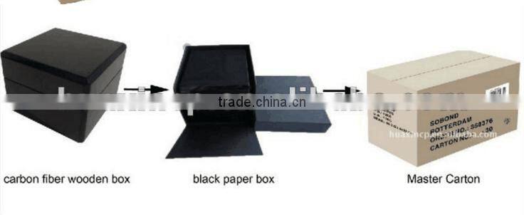 high quality black high glossy watch display with photo frame