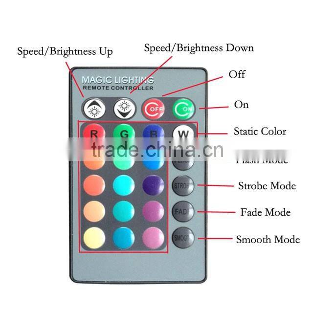 16 Colors Changing 9W magic E27 RGB LED Lamp Light Bulb + IR Remote Control