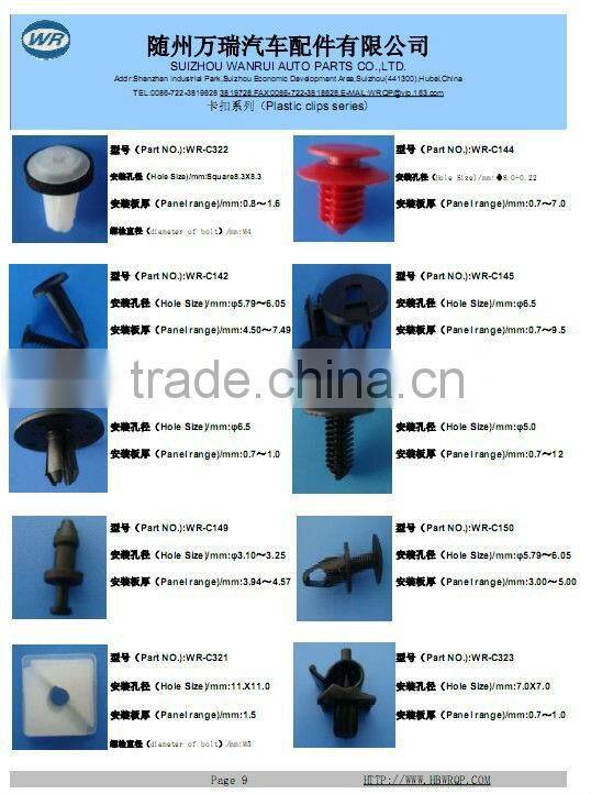 Most Popular Auto Nylon clips fasteners for car