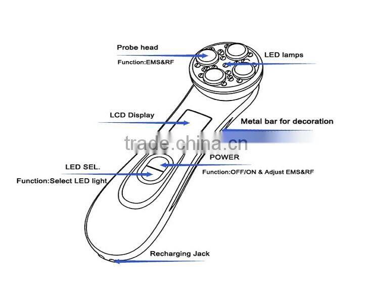 New products 2016 Microcurrent Face Lift Machine Facial Massager