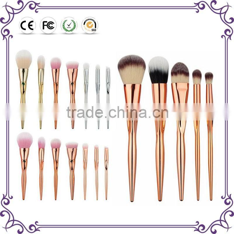 High quality goat hair private label powder makeup brushes face cleaning brush