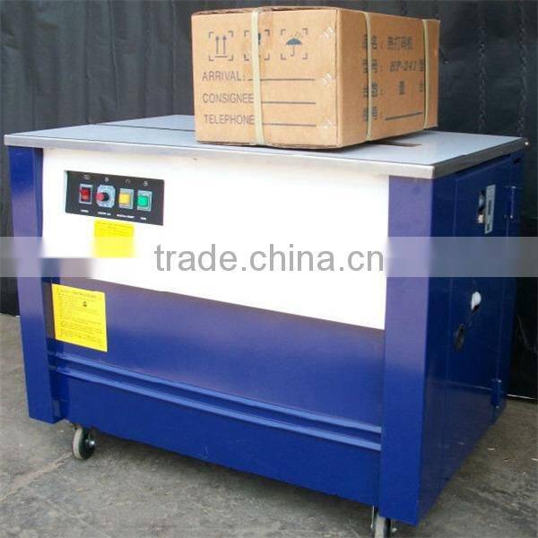 Low platform semi-automatic strapping machine/PP strapping band strapping machine//0086-13703827012